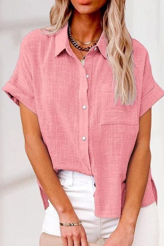 Anne™ | Comfortable linen shirt blouse