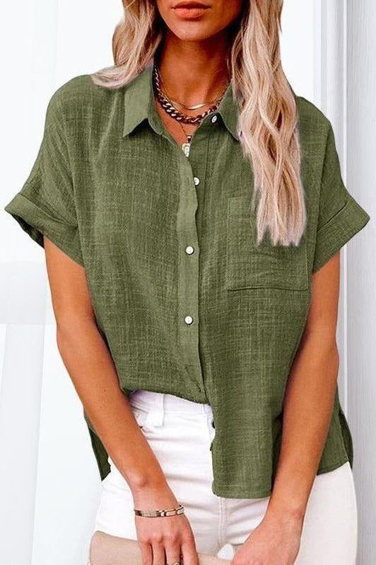 Anne™ | Comfortable linen shirt blouse