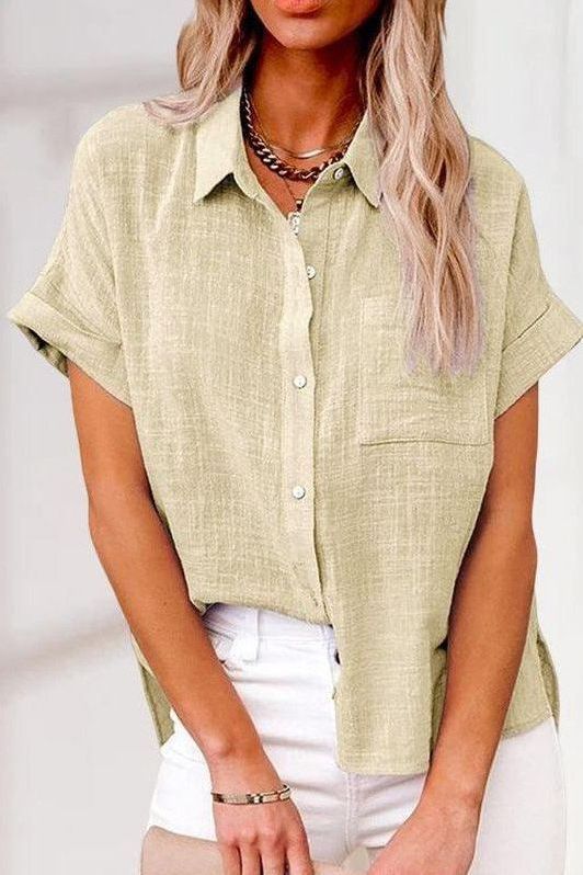 Anne™ | Comfortable linen shirt blouse