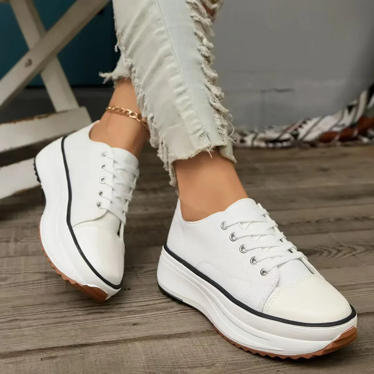Ellie™ Platform Canvas Sneakers