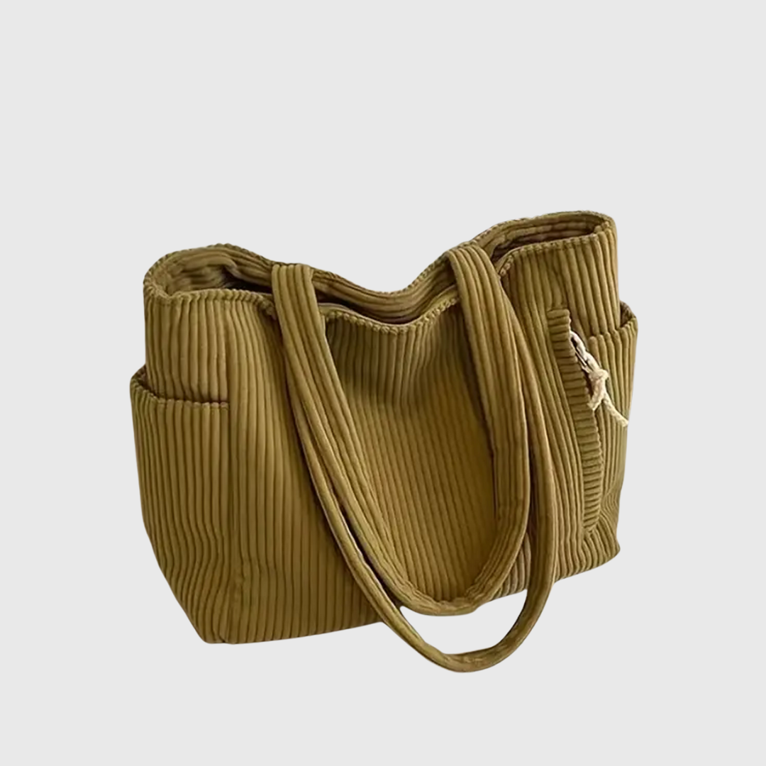 Emma™ - Elegant Corduroy Tote Bag