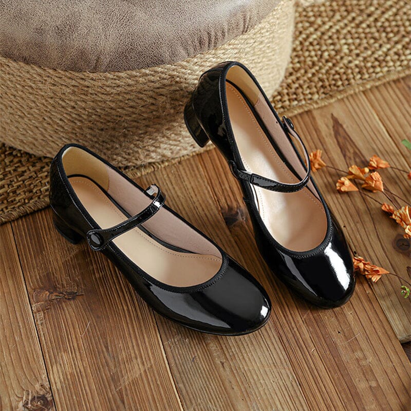 Zolena – Vintage Cow Leather Ballet Flats