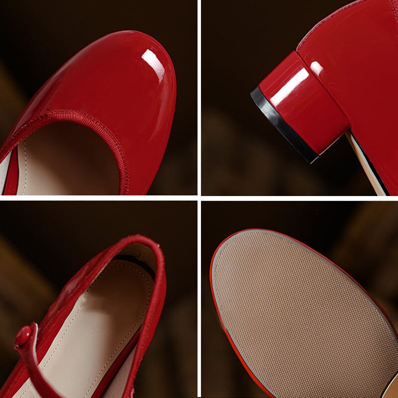 Zolena – Vintage Cow Leather Ballet Flats