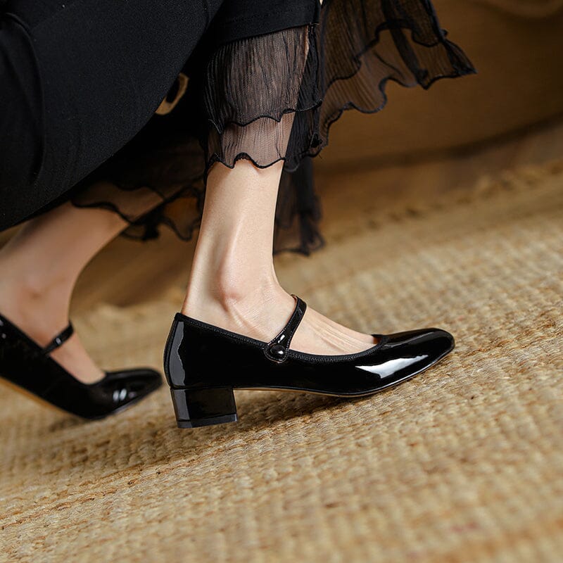 Zolena – Vintage Cow Leather Ballet Flats
