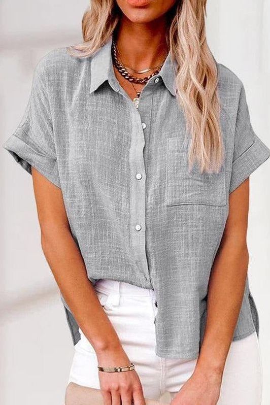 Anne™ | Comfortable linen shirt blouse