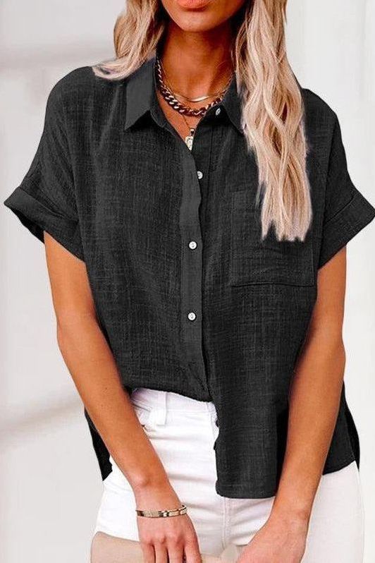 Anne™ | Comfortable linen shirt blouse