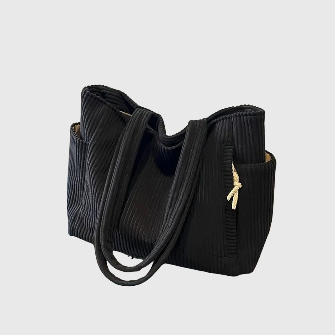 Emma™ - Elegant Corduroy Tote Bag
