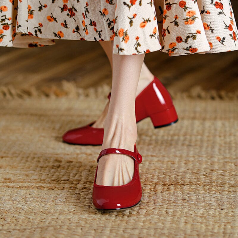 Zolena – Vintage Cow Leather Ballet Flats