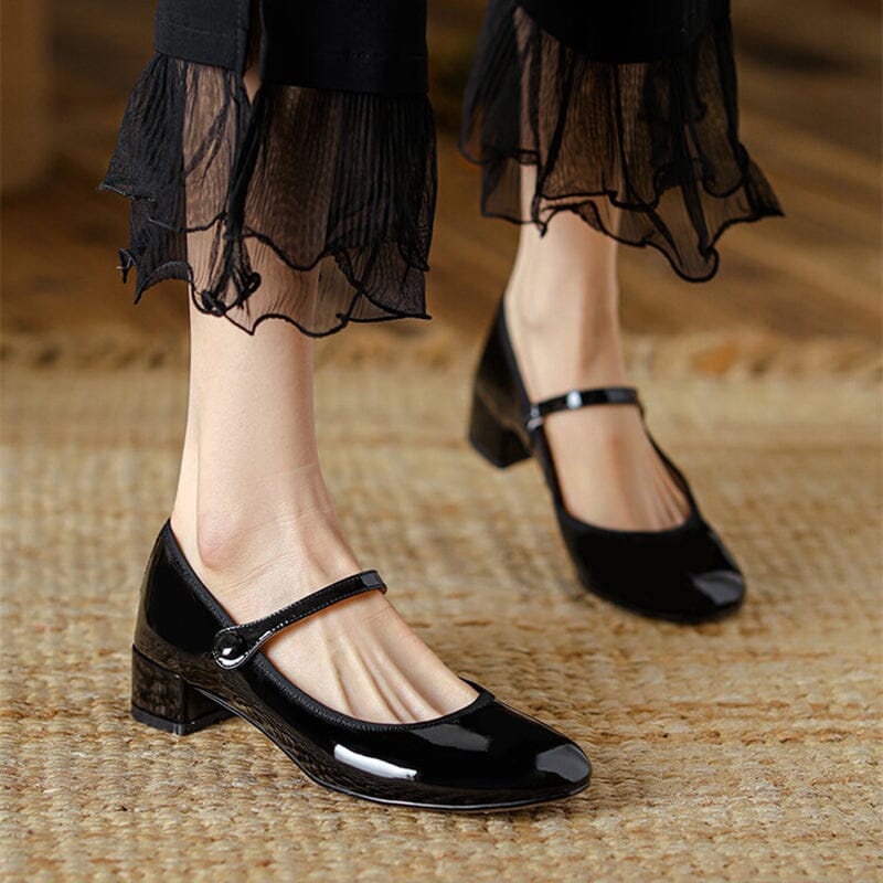 Zolena – Vintage Cow Leather Ballet Flats